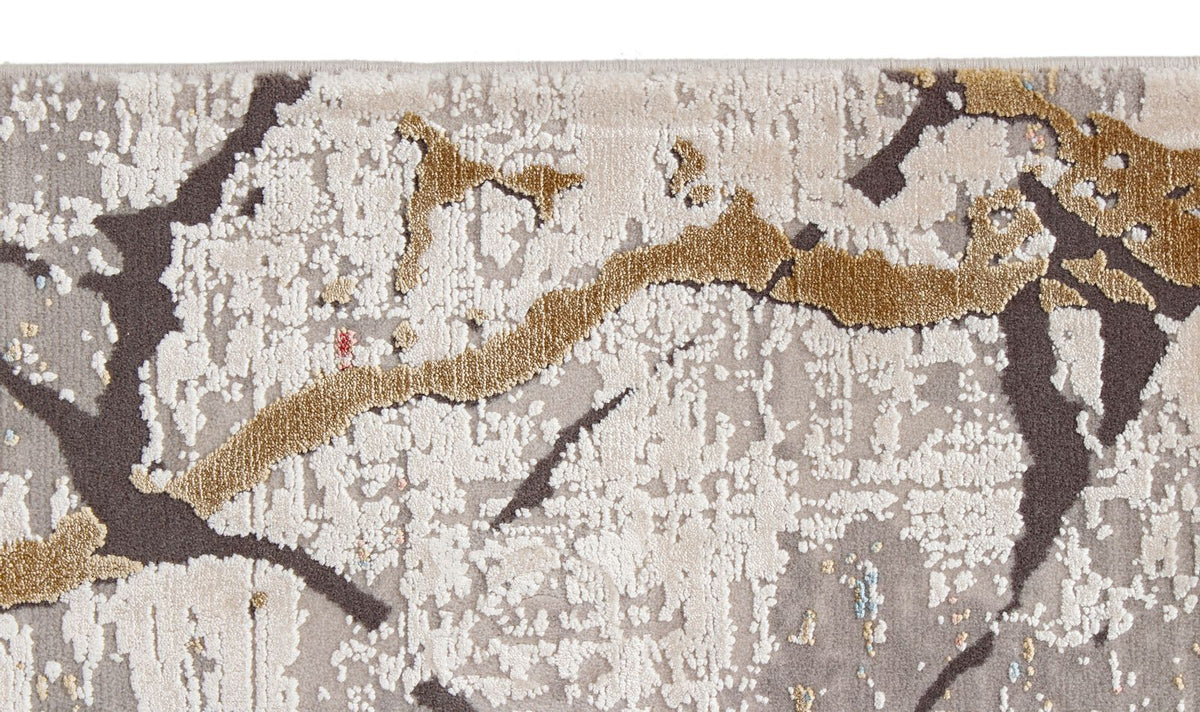 7x10 Black and Gray Turkish Antep Rug