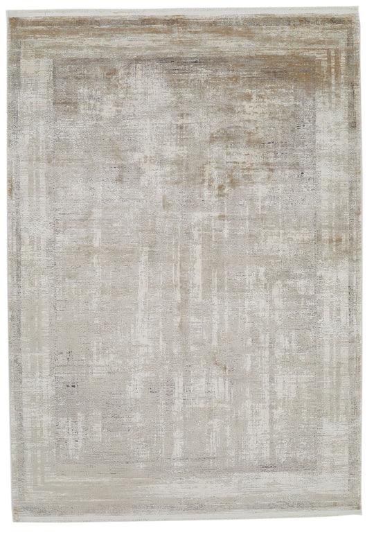 5x8 Gray and Ivory Turkish Antep Rug