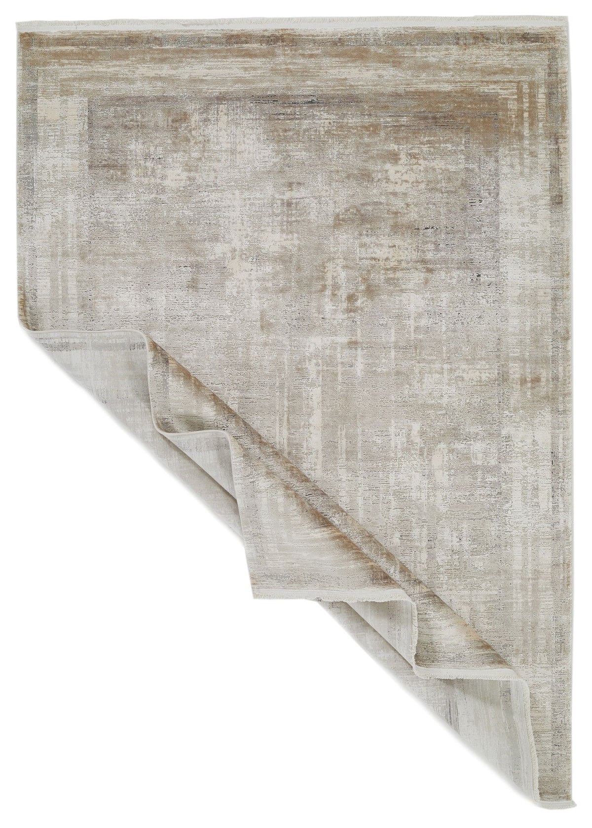 5x8 Gray and Ivory Turkish Antep Rug
