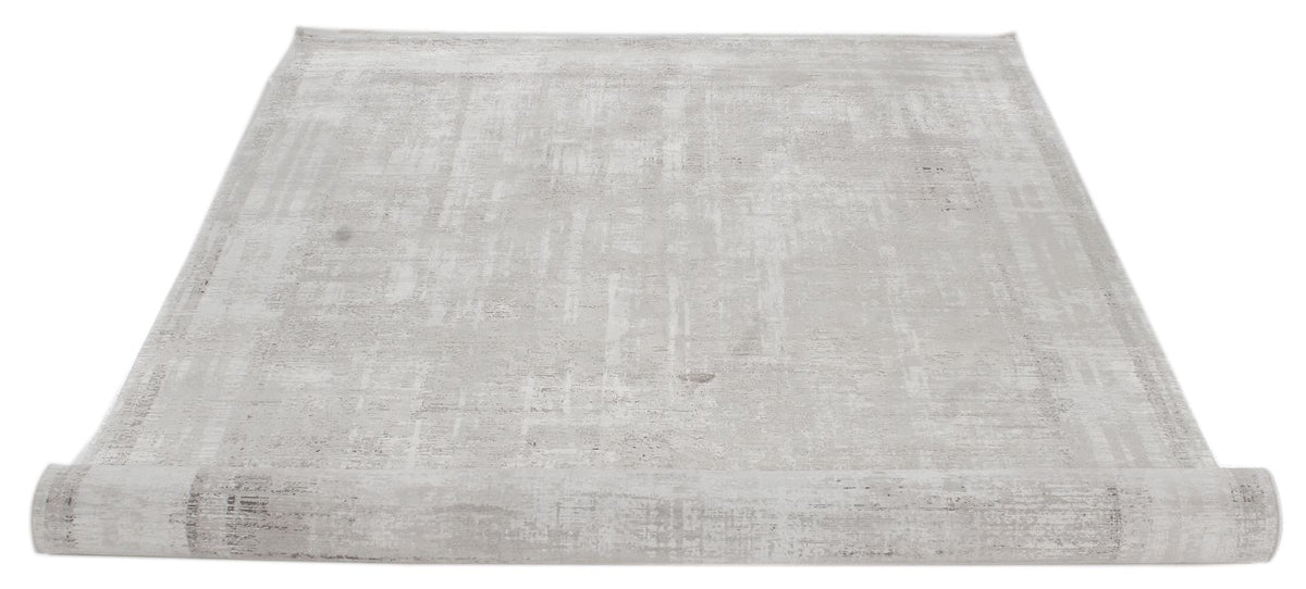 5x8 Gray and Ivory Turkish Antep Rug