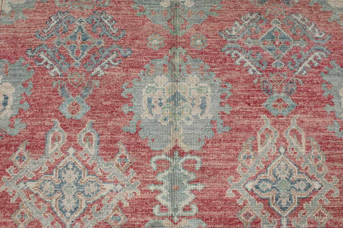 8x10 Rust and Ivory Turkish Oushak Rug
