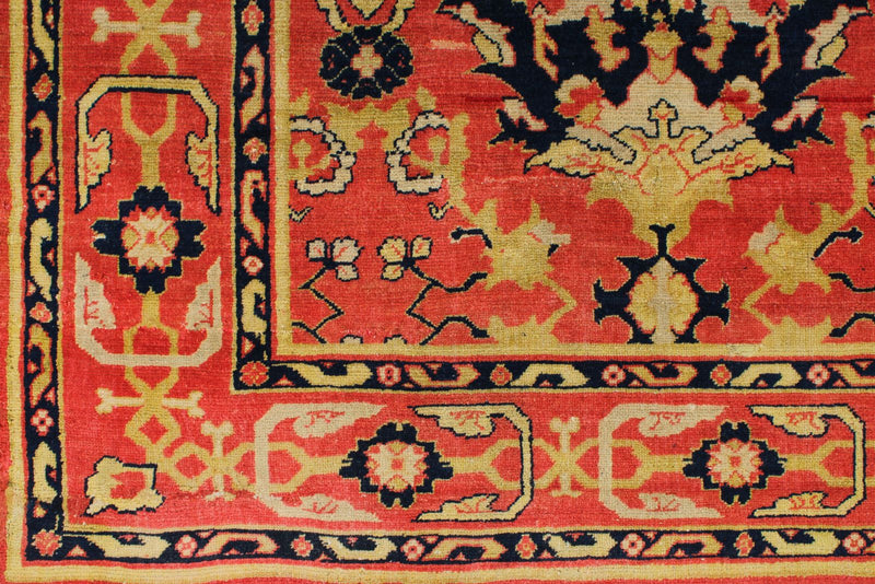8x10 Red and Gold Turkish Traditional Rug