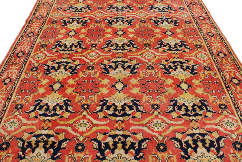 8x10 Red and Gold Turkish Traditional Rug