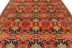 8x10 Red and Gold Turkish Traditional Rug