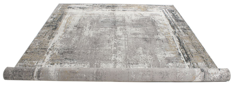 6x10 Gray and Beige Turkish Antep Rug