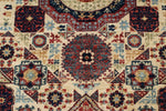 8x10 Green and Multicolor Turkish Tribal Rug