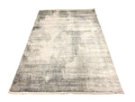 5x8 Gray and White Turkish Antep Rug