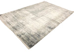 5x8 Gray and White Turkish Antep Rug