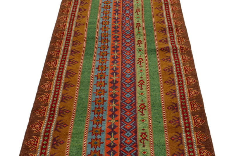 3x11 Multicolor Turkish Tribal Runner