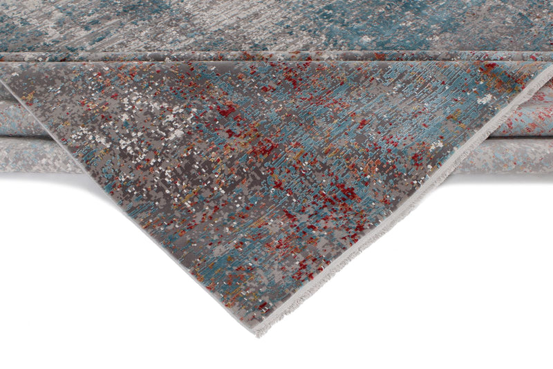 13x20 Gray and Multicolor Turkish Antep Rug