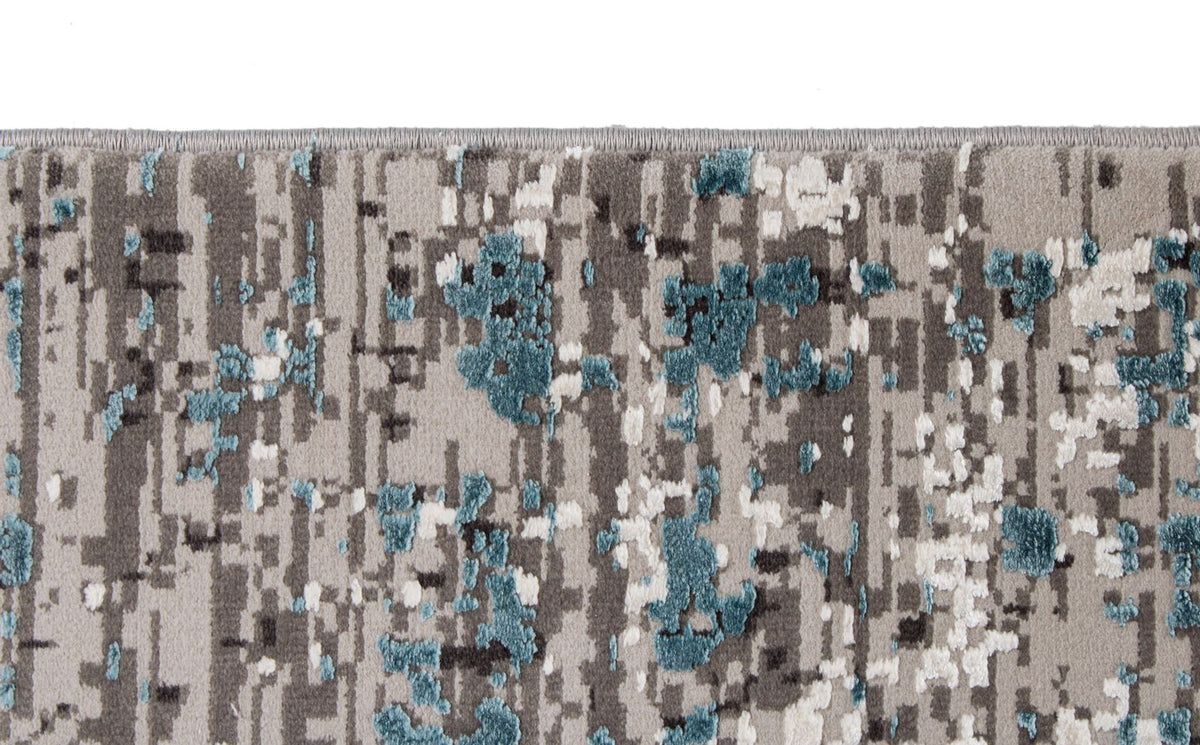 13x20 Gray and Multicolor Turkish Antep Rug
