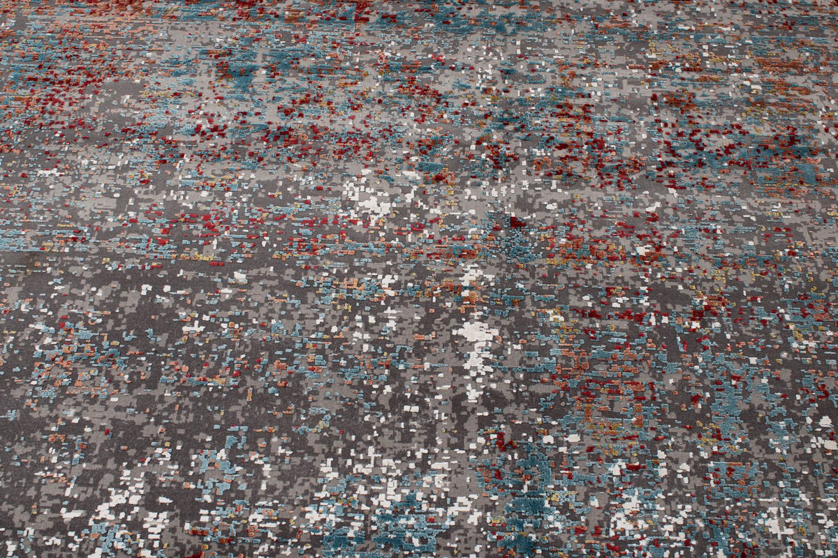 13x20 Gray and Multicolor Turkish Antep Rug