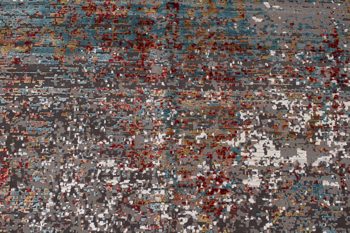 13x20 Gray and Multicolor Turkish Antep Rug