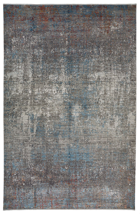 13x20 Gray and Multicolor Turkish Antep Rug