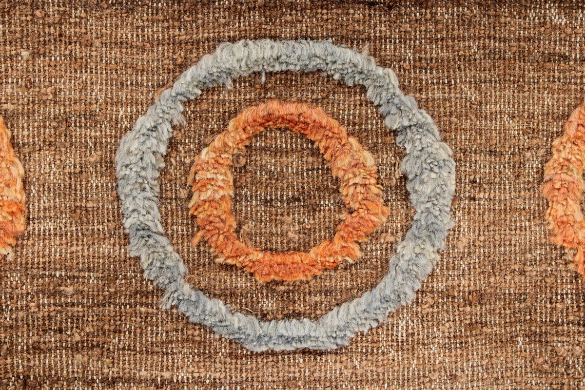 10x13 Brown and Multicolor Modern Contemporary Rug