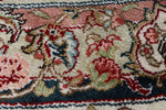 8x8 Ivory and Gold Turkish Silk Rug