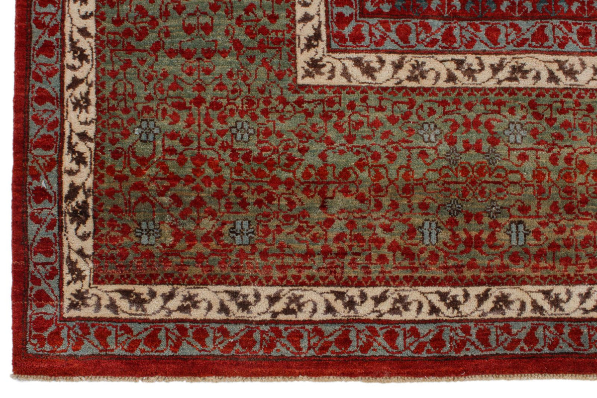 9x12 Red and Blue Turkish Tribal Rug