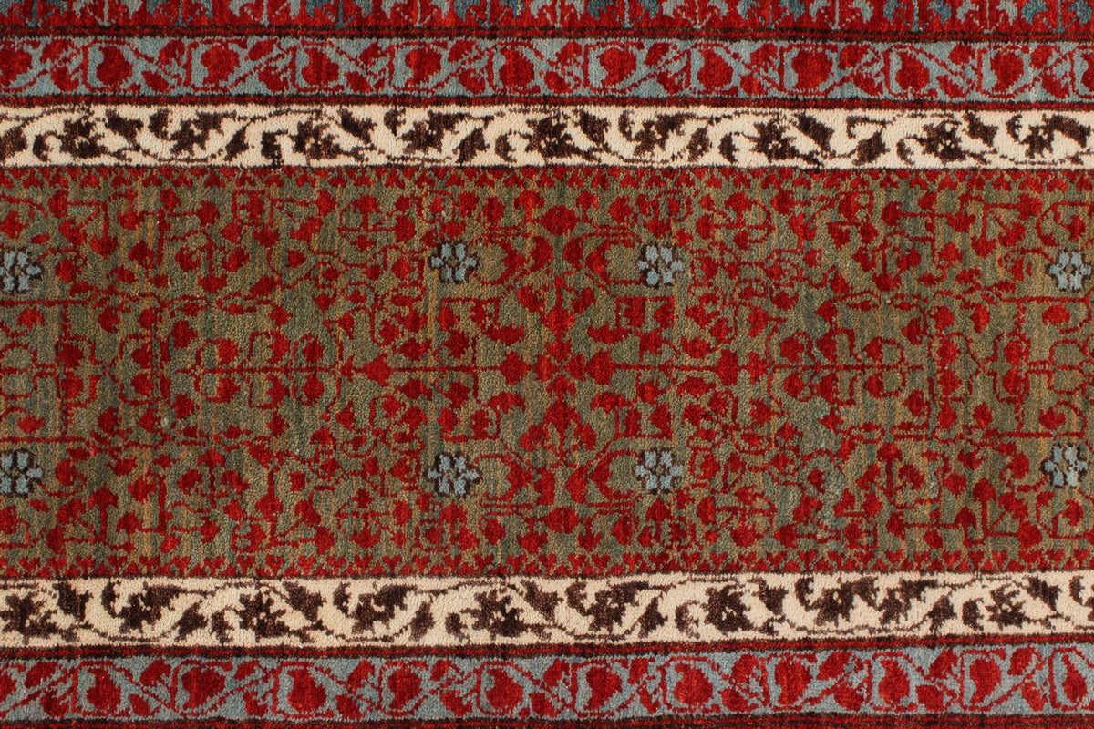 9x12 Red and Blue Turkish Tribal Rug