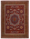 9x12 Red and Blue Turkish Tribal Rug
