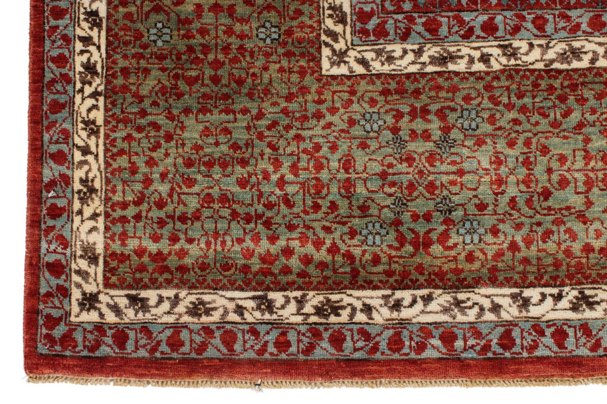 8x10 Red and Blue Turkish Tribal Rug