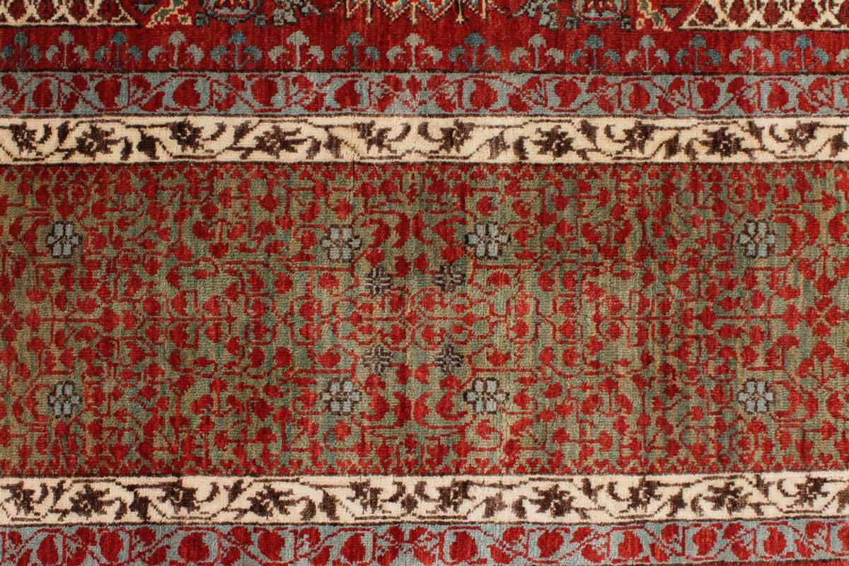 8x10 Red and Blue Turkish Tribal Rug