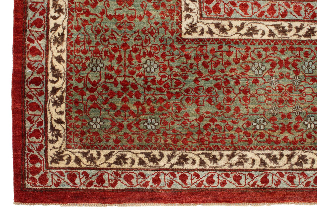 10x12 Red and Blue Turkish Tribal Rug