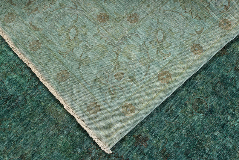 8x10 Green Anatolian Traditional Rug