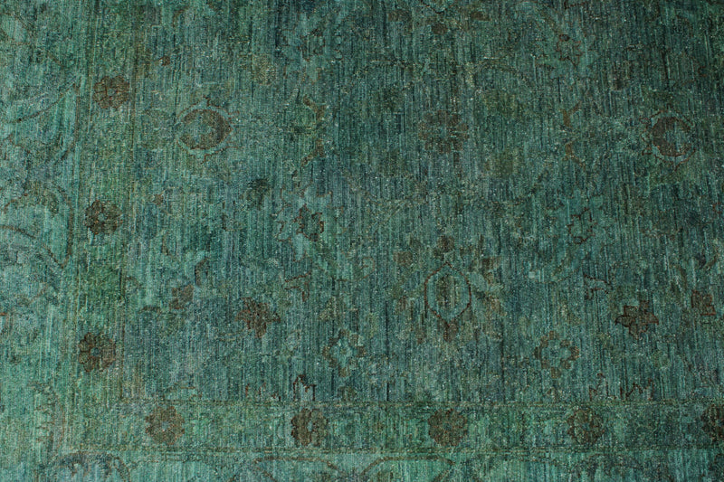 8x10 Green Anatolian Traditional Rug