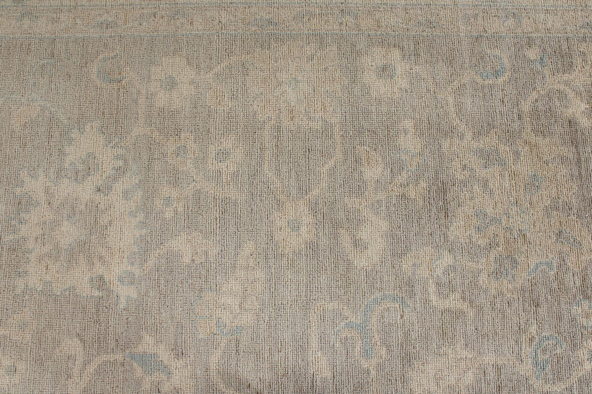 9x12 Beige and Ivory Turkish Oushak Rug