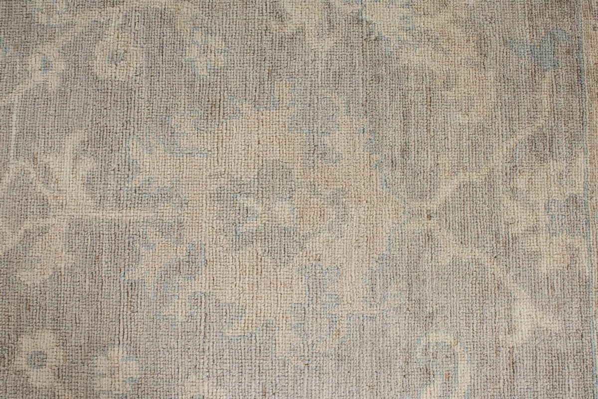 9x12 Beige and Ivory Turkish Oushak Rug