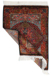 3x4 Multicolor and Black Turkish Silk Rug