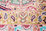 3x5 Blue and Multicolor Turkish Silk Rug