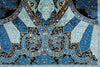 8x11 Black and Blue Turkish Silk Rug