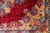 5x7 Burgundy and Multicolor Turkish Silk Rug