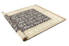 6x9 Navy and Ivory Turkish Silk Rug