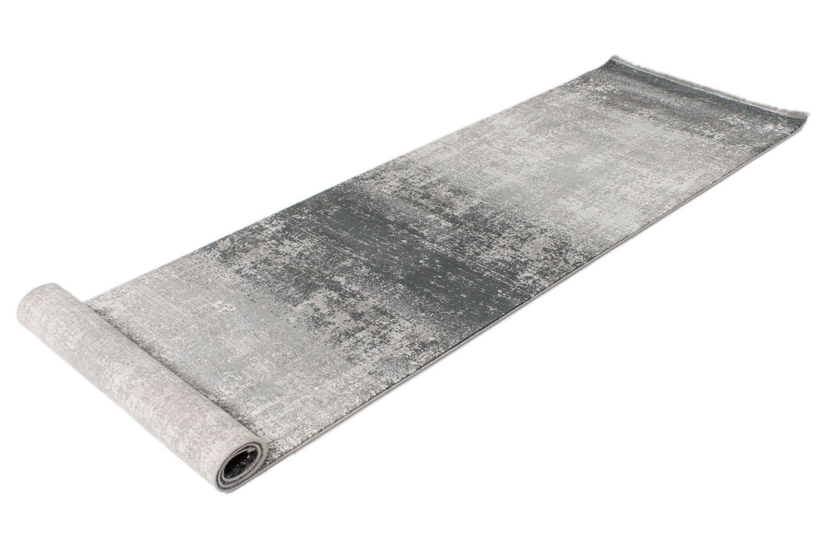 3x10 Gray and Ivory Turkish Antep Runner