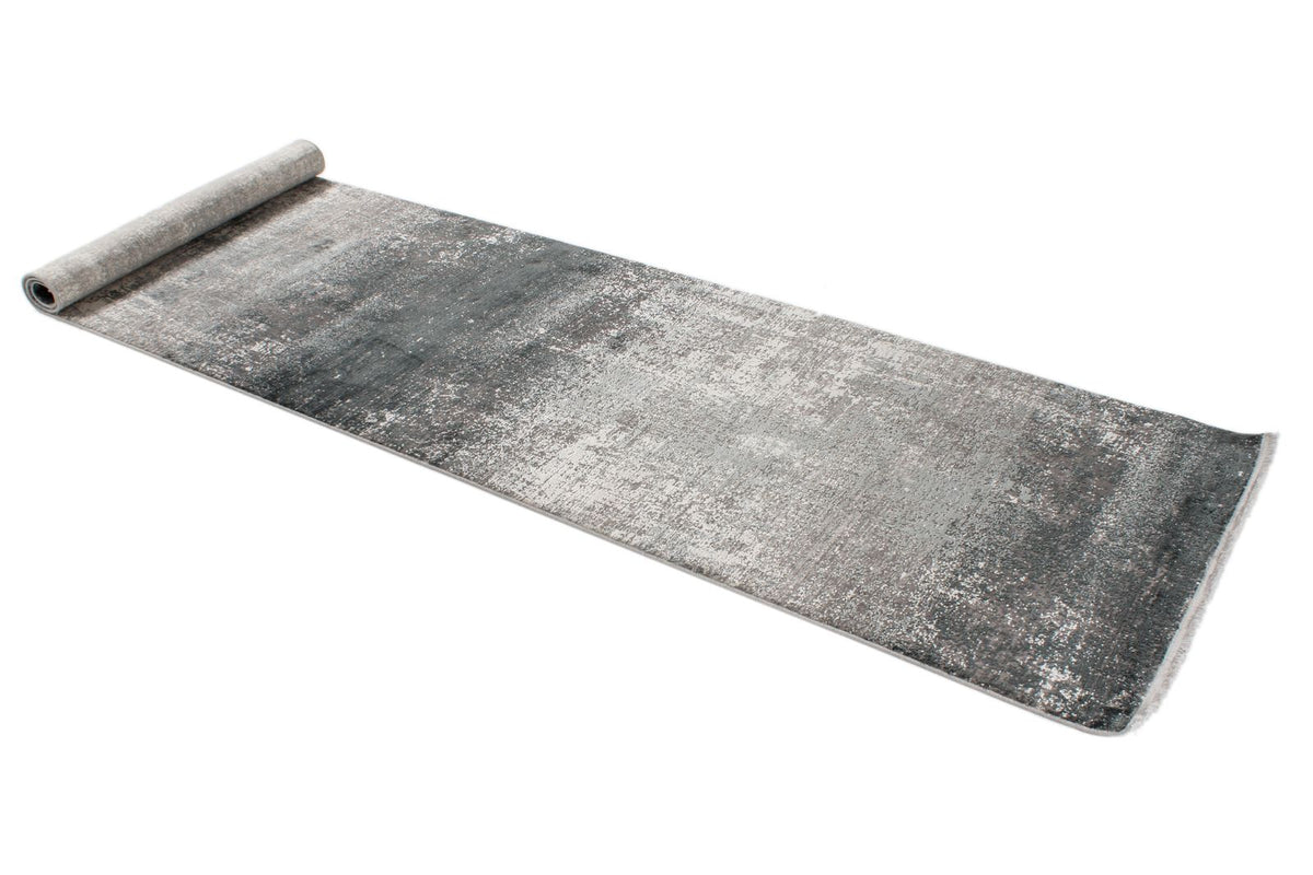 3x10 Gray and Ivory Turkish Antep Runner