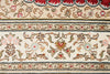 3x5 Red and Ivory Turkish Silk Rug