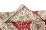 3x5 Red and Ivory Turkish Silk Rug