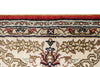 3x5 Red and Ivory Turkish Silk Rug