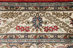 3x5 Red and Ivory Turkish Silk Rug