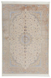 7x10 Brown Turkish Silk Rug