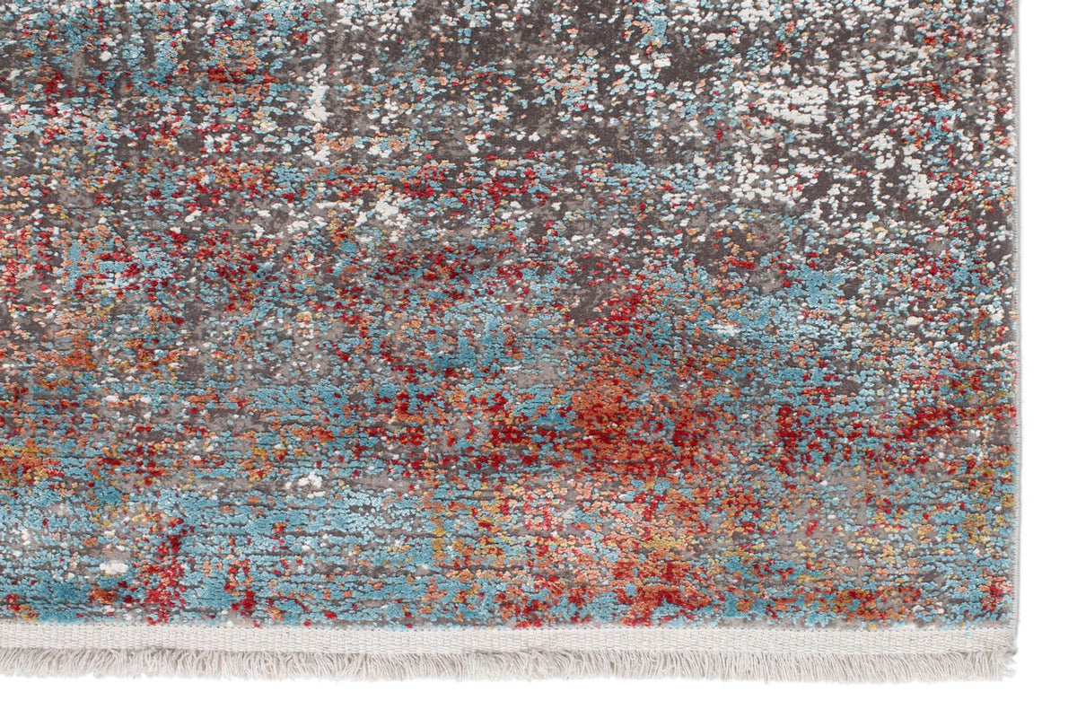3x10 Gray and Blue Turkish Antep Runner