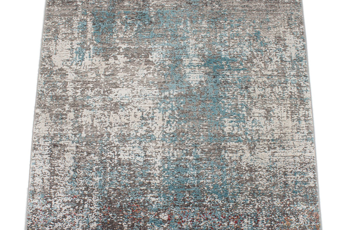 3x10 Gray and Blue Turkish Antep Runner