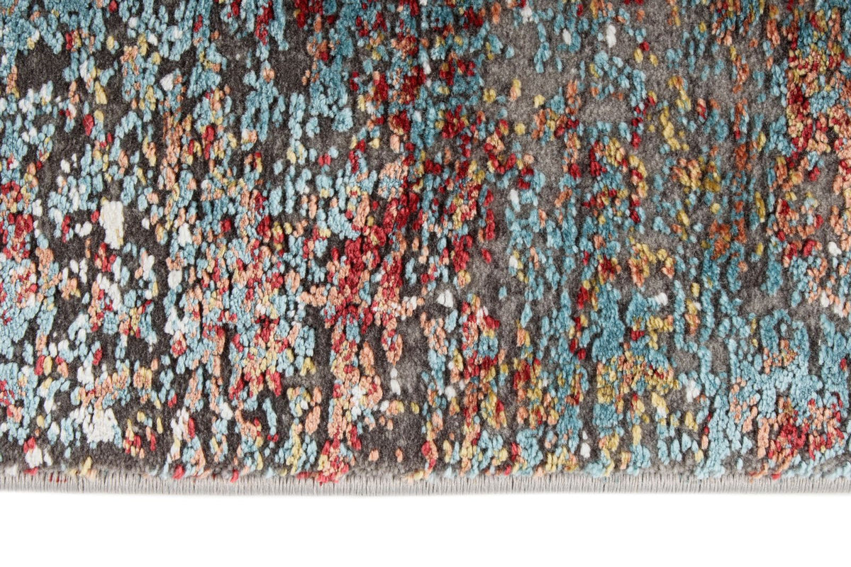 3x10 Gray and Blue Turkish Antep Runner