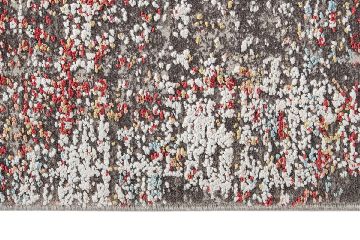 3x10 Gray and Multicolor Turkish Antep Runner