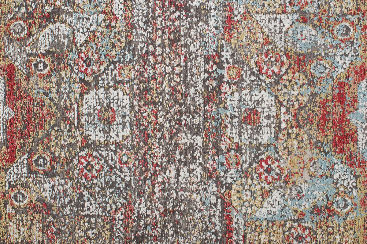 3x10 Gray and Multicolor Turkish Antep Runner