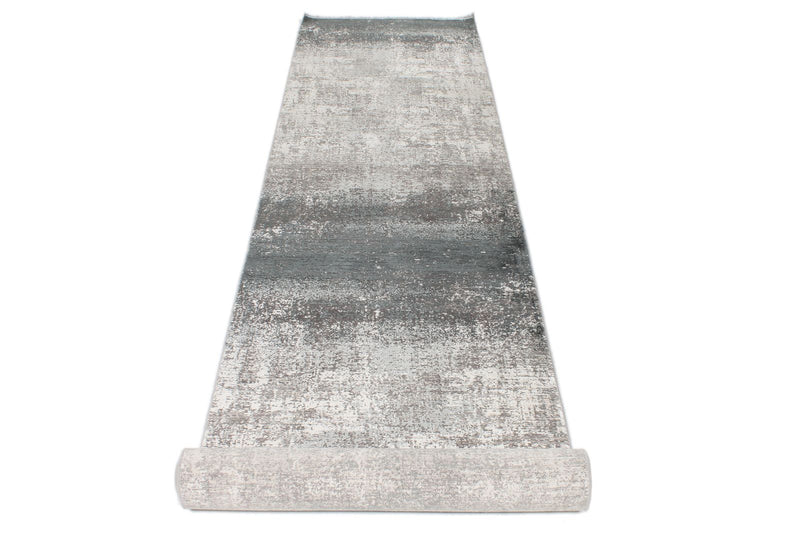 3x13 Gray and Ivory Turkish Antep Runner