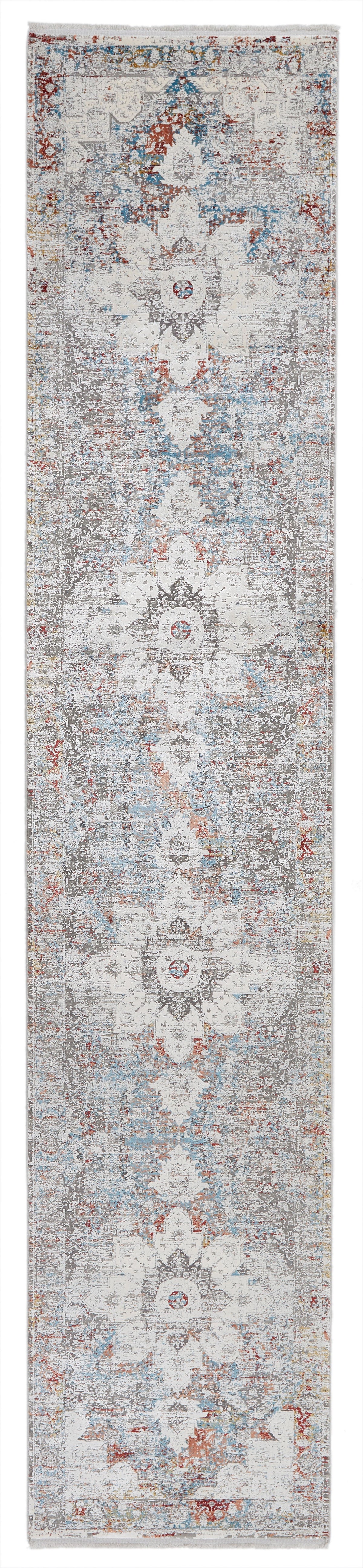 3x13 Gray and Ivory Turkish Antep Runner