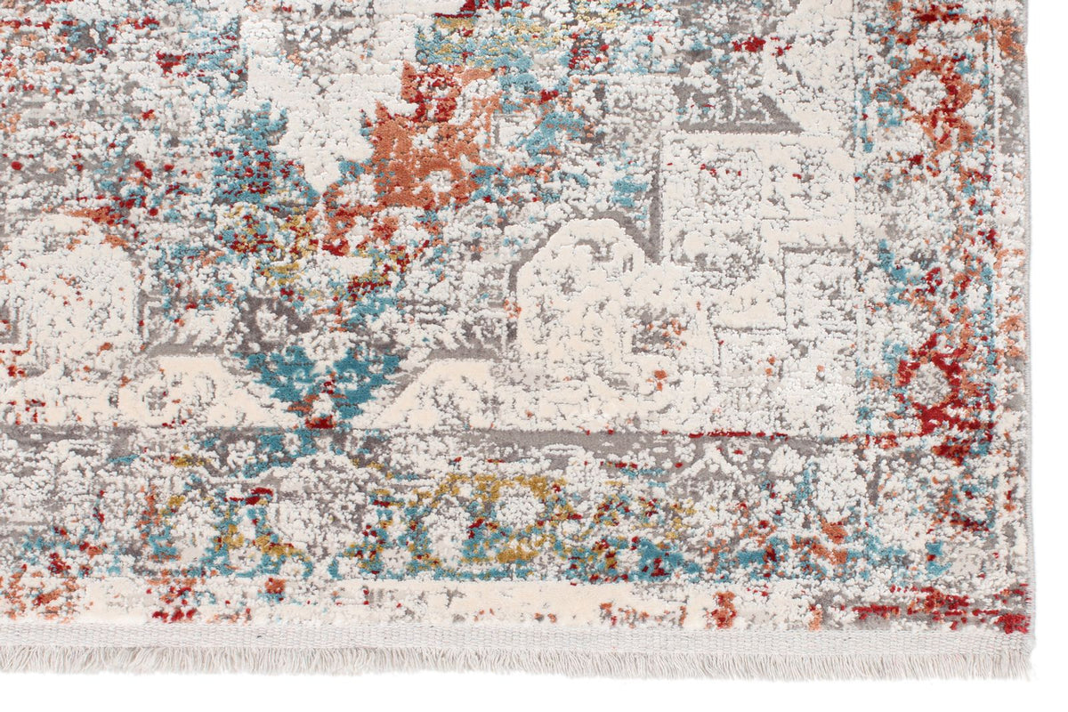 3x13 Gray and Ivory Turkish Antep Runner